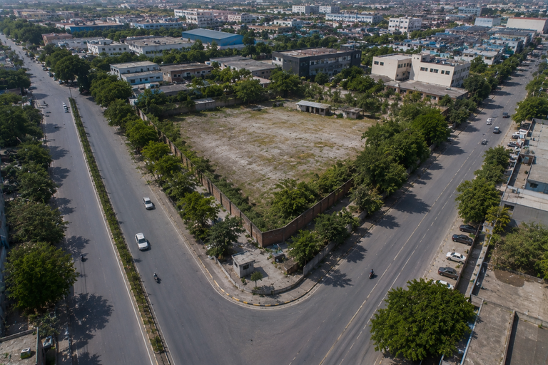 Rare 3-Side Corner Industrial Plot For Sale in Okhla Phase 1 South Delhi – Premium Commercial Redevelopment Opportunity